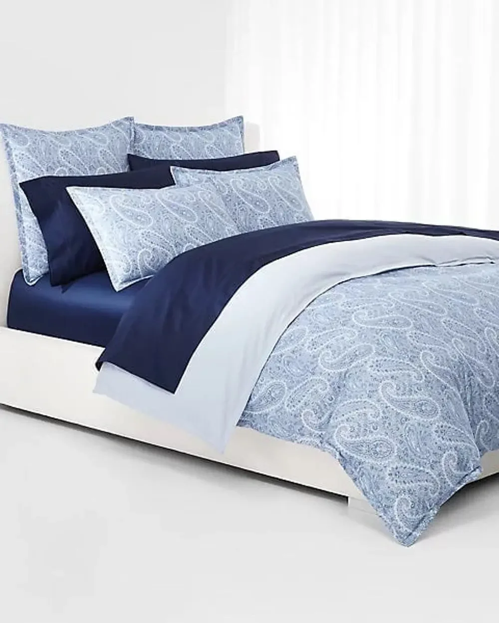 NEW❤️LAUREN RALPH LAUREN Bantry Paisley Cotton Full/Queen Duvet Cover Sets